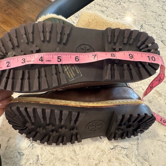 Tory Burch Jada Winter Waterproof Duck Boot Fur Lined Women's Size 7.5 M Green - Picture 9 of 10